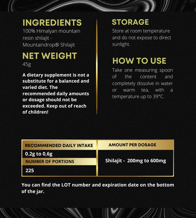 Mountaindrop Himalajan Shilajit 45g
